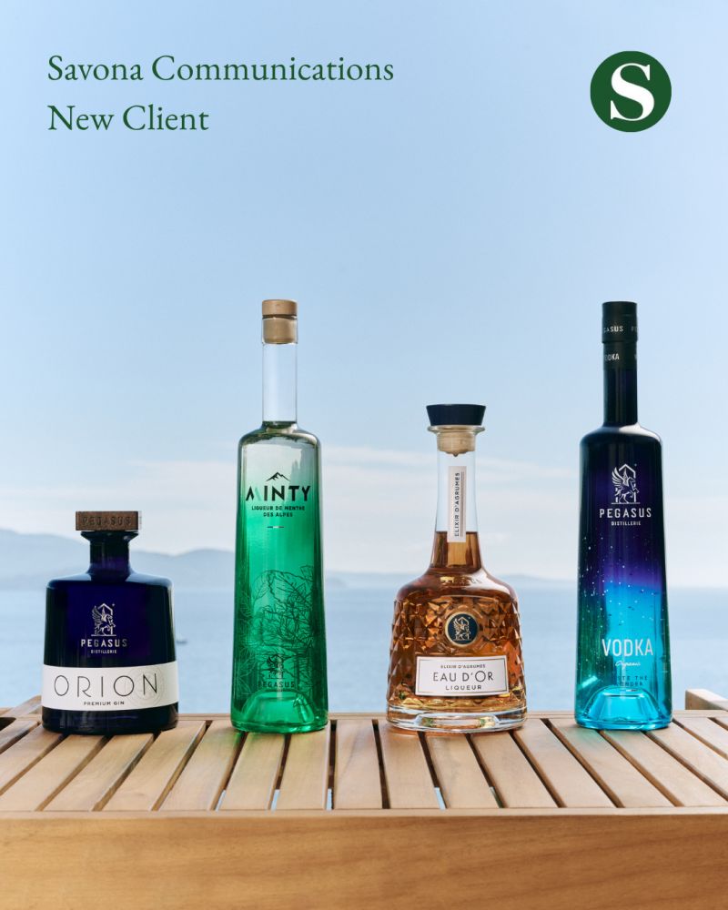 Savona Communications Adds Pegasus Distillerie to Its Client Roster